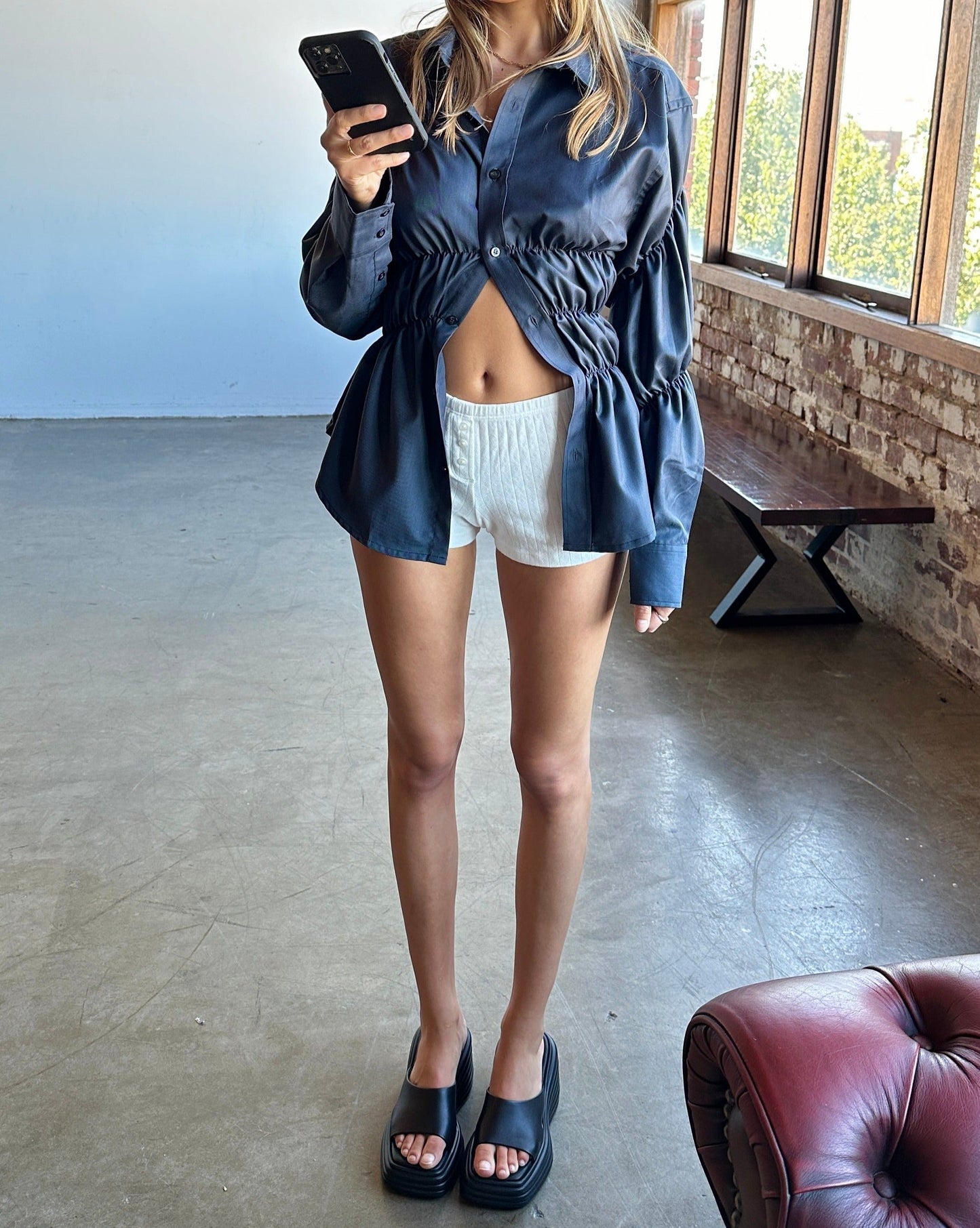 LeRoxy | Stijlvolle LILO Scrunched Blouse|  Perfecte Top voor Elke Gelegenheid