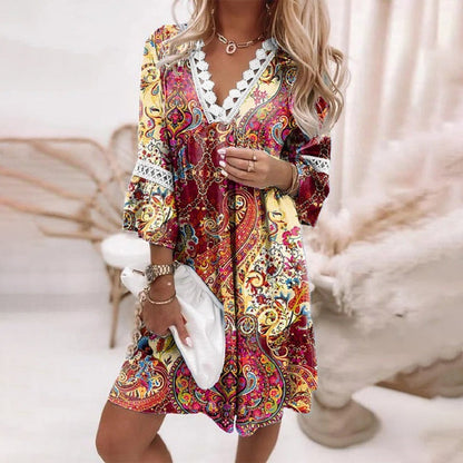 LeRoxy | Korte Zomerjurk voor Dames | Stijlvolle en Comfortabele Zomeroutfit