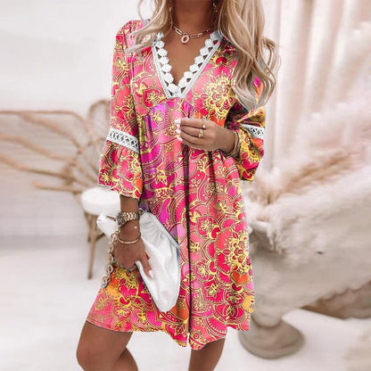 LeRoxy | Korte Zomerjurk voor Dames | Stijlvolle en Comfortabele Zomeroutfit