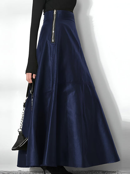 LeRoxy | PU Leren Maxi Rok voor Dames | Verfijnde Lange Rok met Stijlvolle Look