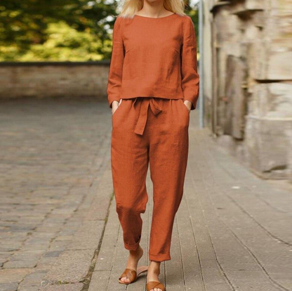 LeRoxy | Linnen Zomer Set | Luchtige & Stijlvolle Dames Set voor Warme Dagen