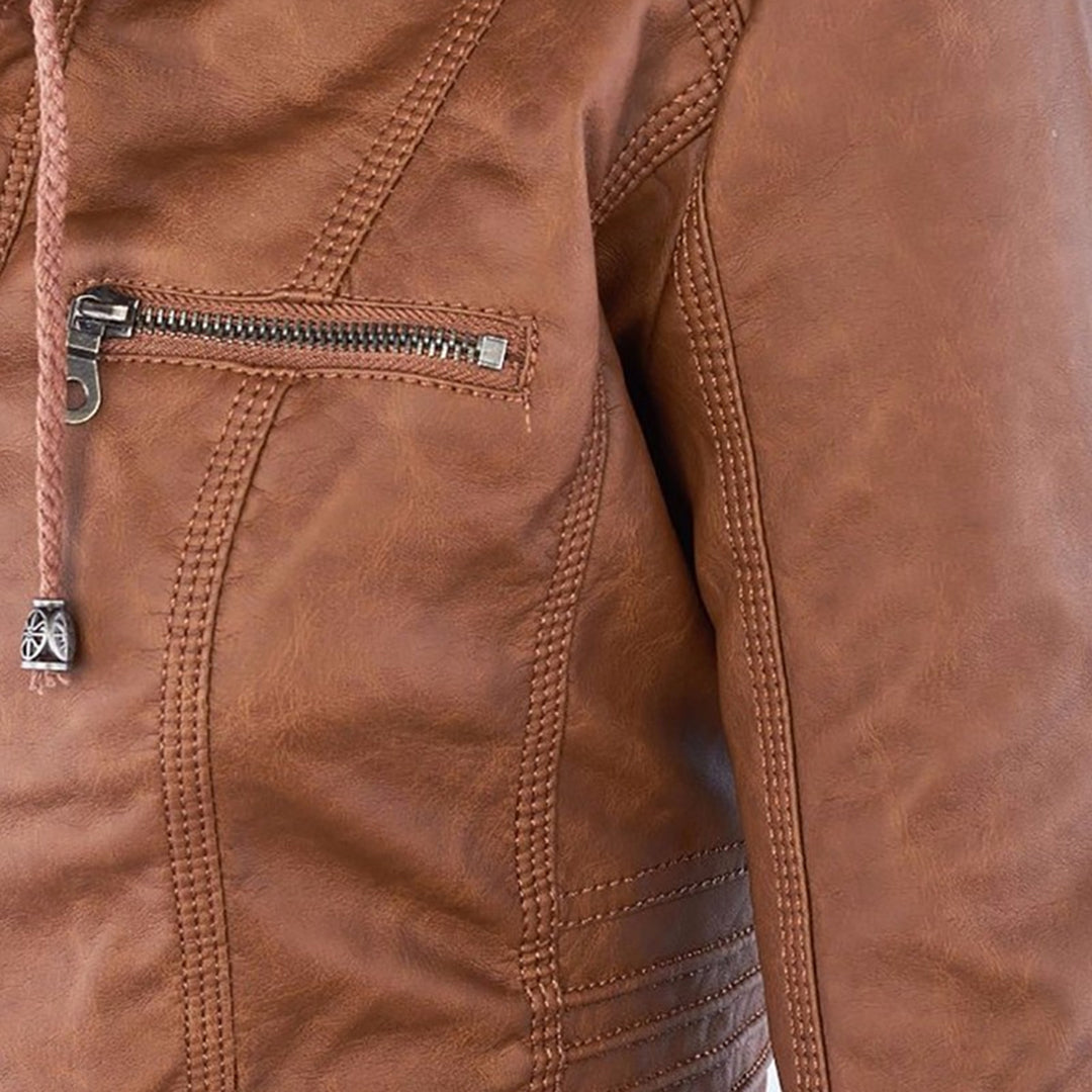 LeRoxy | Leren Zomerjas voor Dames | Stijlvolle en Comfortabele Leren Jas voor de Zomer