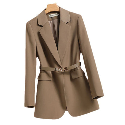 LeRoxy – Elegante lange damesblazer met riem | Stijlvolle en nette pasvorm