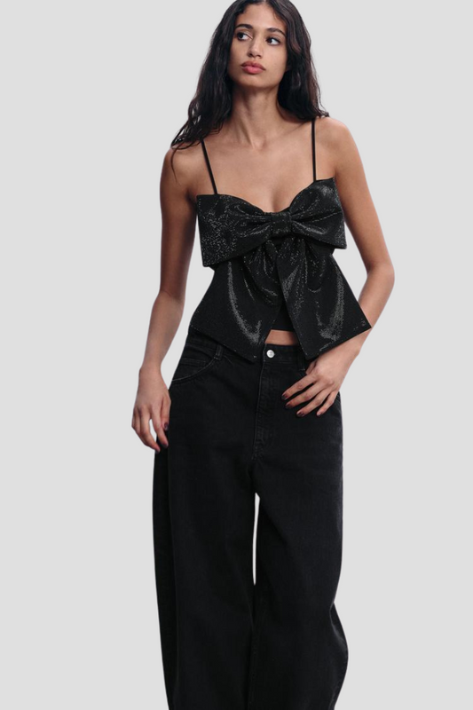 LeRoxy | Glitter Strik Top voor Dames |  Elegante Feesttop