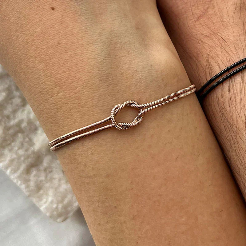 LeRoxy | Minimalistische Knoop Armband | Handgemaakte Unisex Armband van Touw