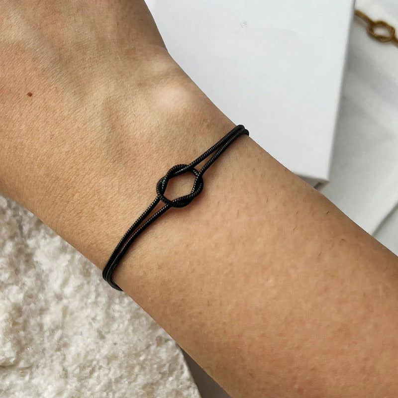 LeRoxy | Minimalistische Knoop Armband | Handgemaakte Unisex Armband van Touw