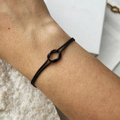 LeRoxy | Minimalistische Knoop Armband | Handgemaakte Unisex Armband van Touw