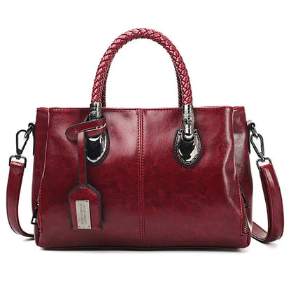 LeRoxy | LuxeLeather | Leren Tas | Grote Inhoud en Stijlvolle Dameshandtas