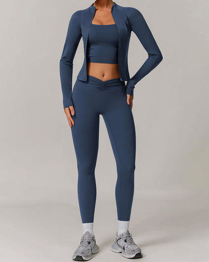 LeRoxy | Sportjack voor Vrouwen | Lichtgewicht Navy Trainingsjack