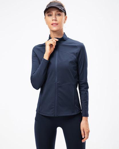 LeRoxy | Athletic Jacket | Stijlvolle Blauwe Jas voor Actieve Levensstijlen