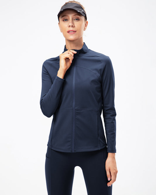 LeRoxy | Athletic Jacket | Stijlvolle Blauwe Jas voor Actieve Levensstijlen