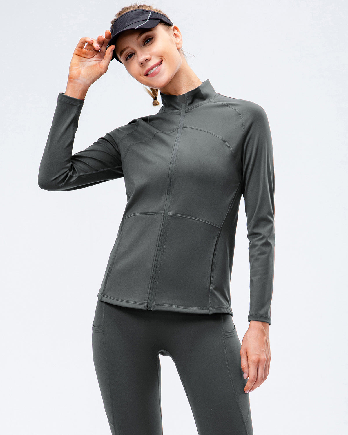 LeRoxy | Vrouwen Sportjack | Lichtgewicht Trainingsjack Grijs