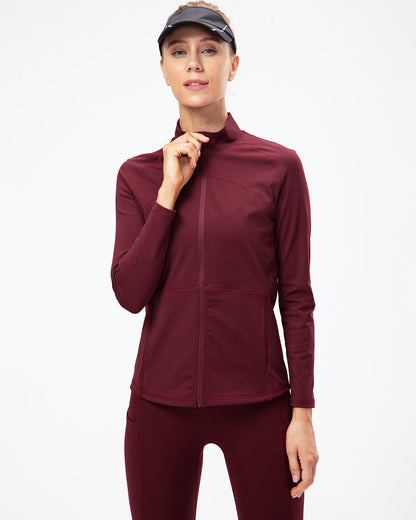 LeRoxy | Vrouwen Sportjack met Rits | Rood | Lichtgewicht Sportkleding