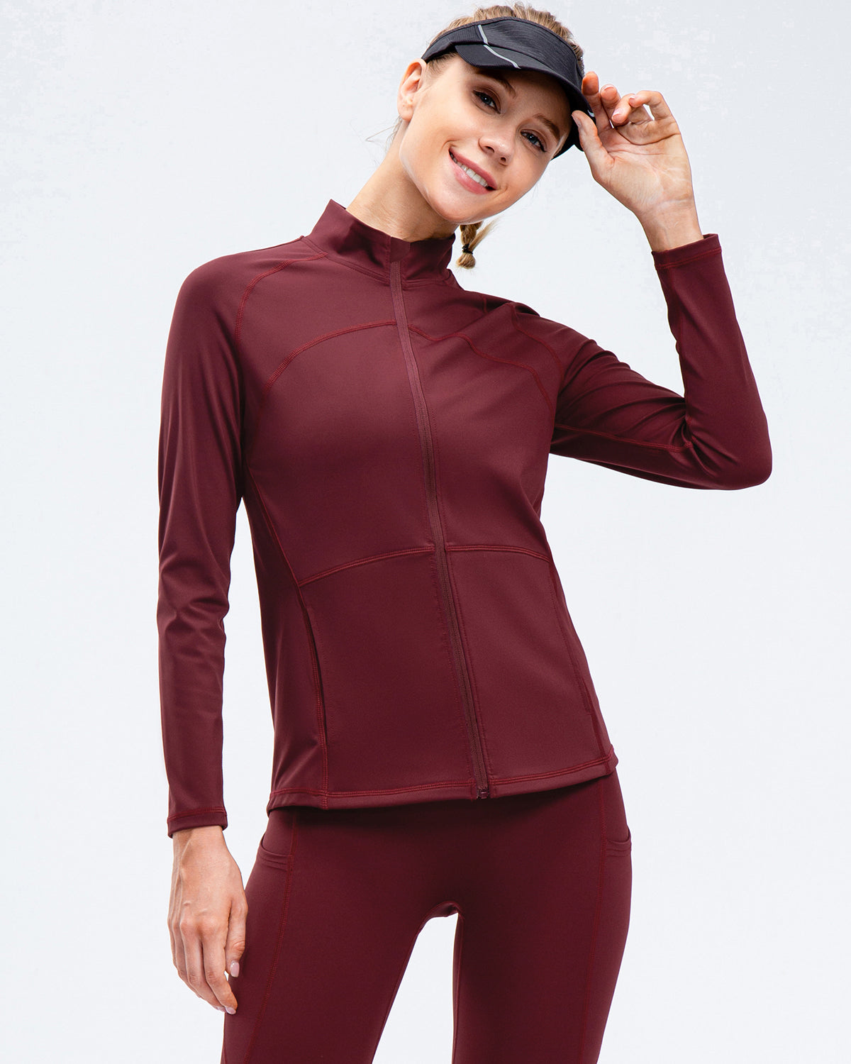 LeRoxy | Vrouwen Sportjack met Rits | Rood | Lichtgewicht Sportkleding