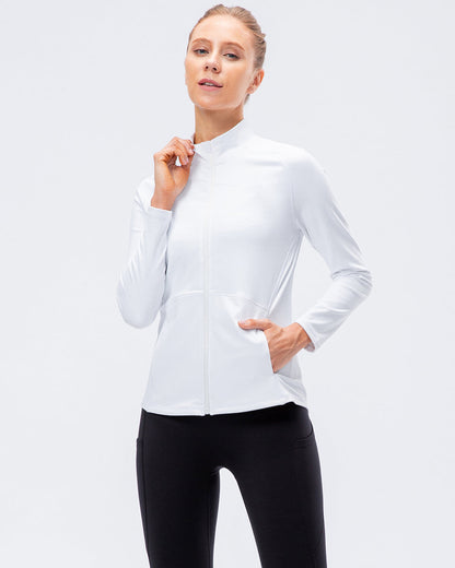 LeRoxy | Atletiekjas | Wit | Premium Fitness & Activewear Jas