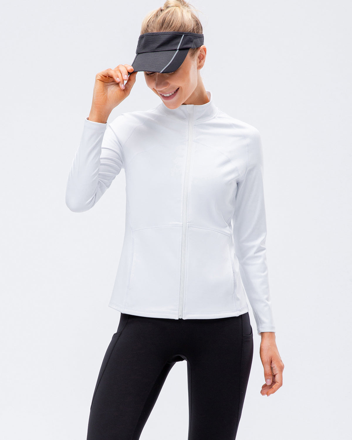 LeRoxy | Atletiekjas | Wit | Premium Fitness & Activewear Jas