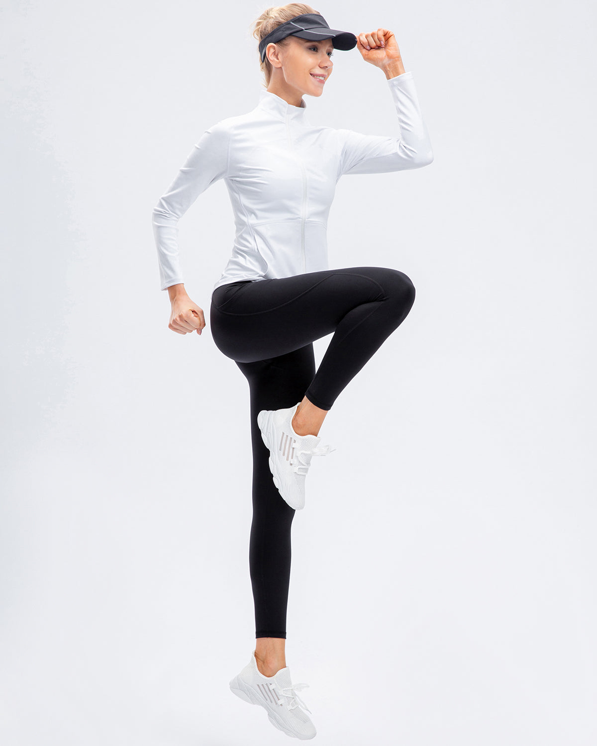 LeRoxy | Atletiekjas | Wit | Premium Fitness & Activewear Jas