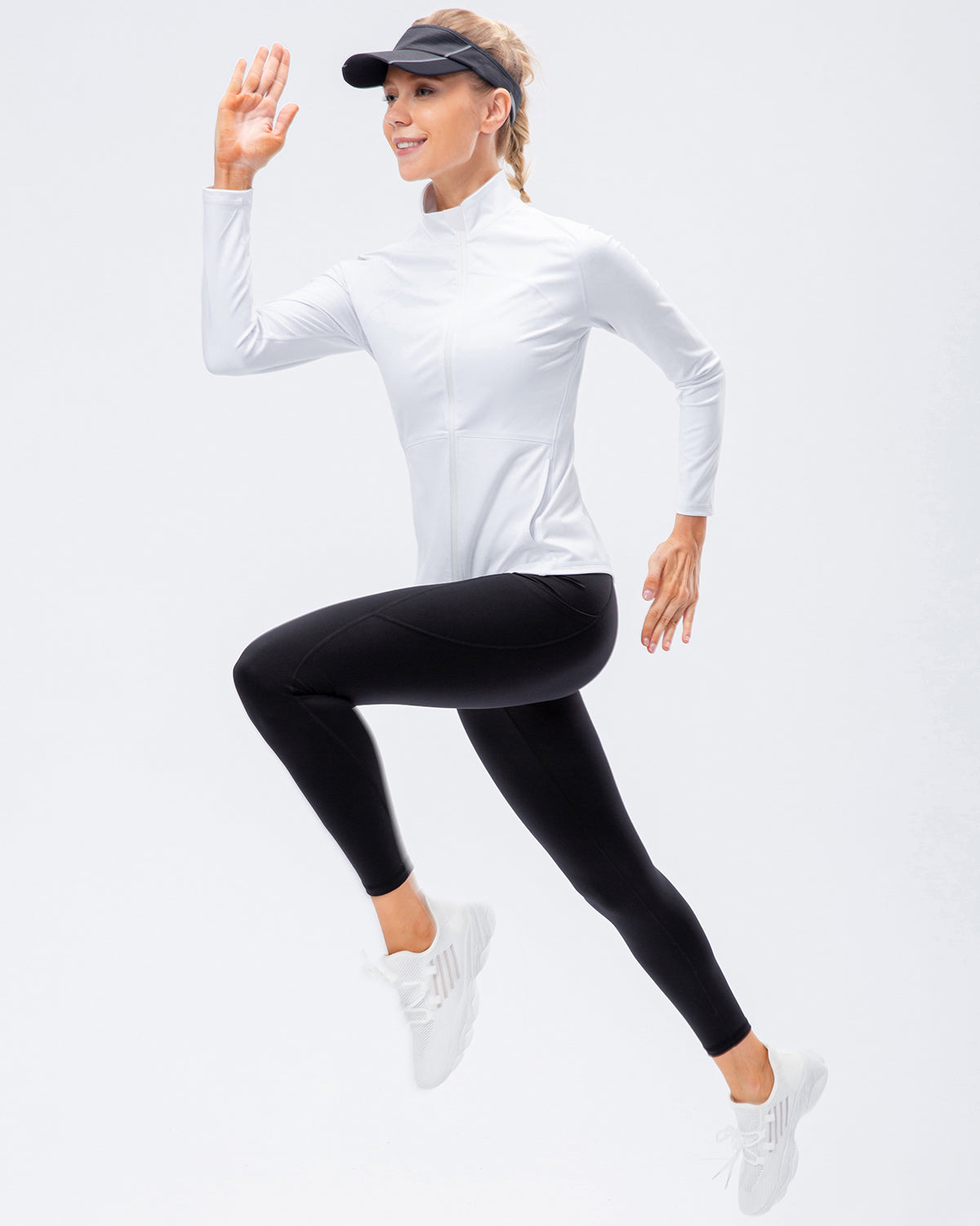 LeRoxy | Atletiekjas | Wit | Premium Fitness & Activewear Jas
