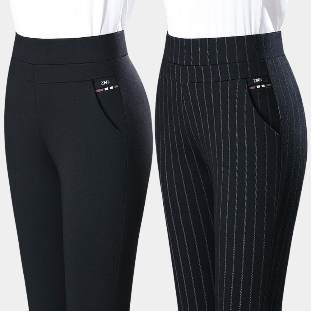 LeRoxy - Stretch broek met hoge taille