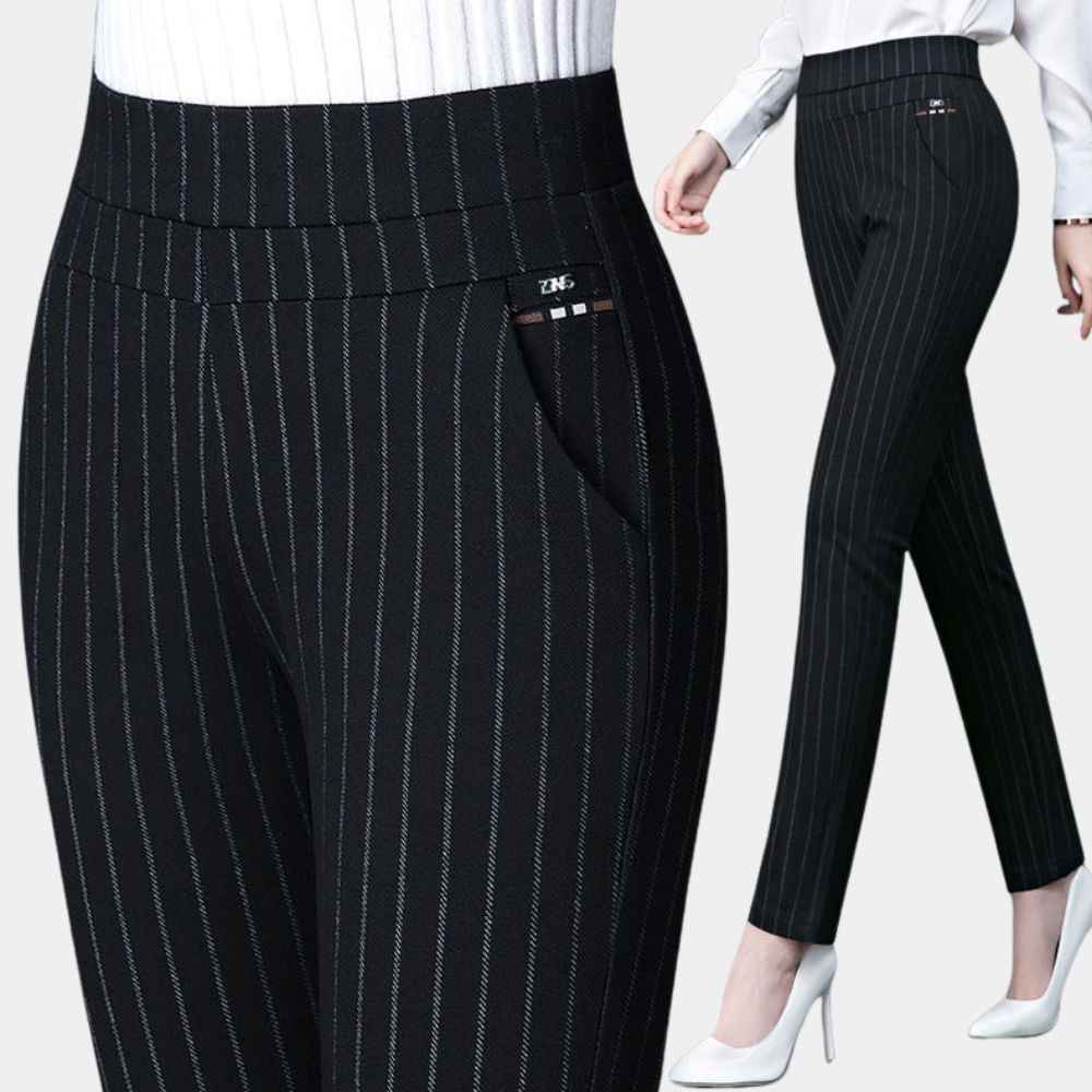 LeRoxy - Stretch broek met hoge taille