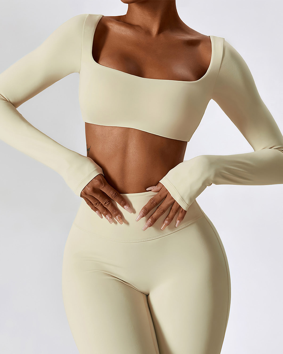 LeRoxy | Long Sleeve Dames Top | Beige Lange Mouw