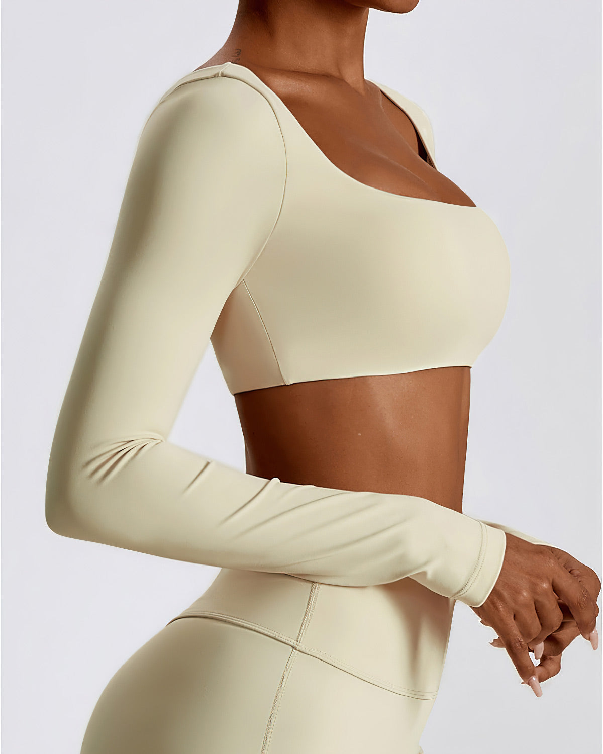 LeRoxy | Long Sleeve Dames Top | Beige Lange Mouw