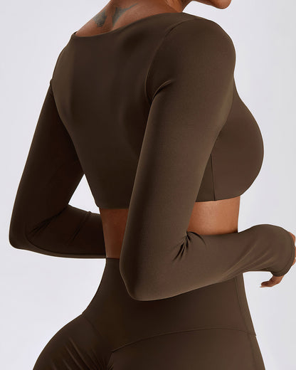 LeRoxy | Long Sleeve Shirt | Bruin | Dames Lange Mouw Top