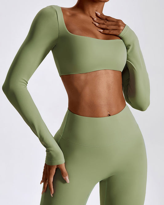 LeRoxy | Longsleeve Dames Top met Lange Mouwen | Groen