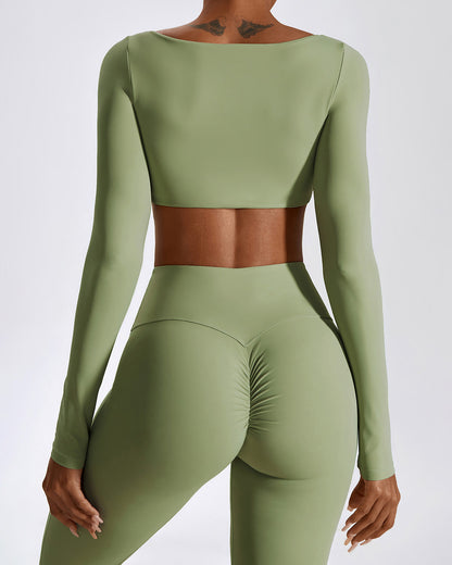 LeRoxy | Longsleeve Dames Top met Lange Mouwen | Groen