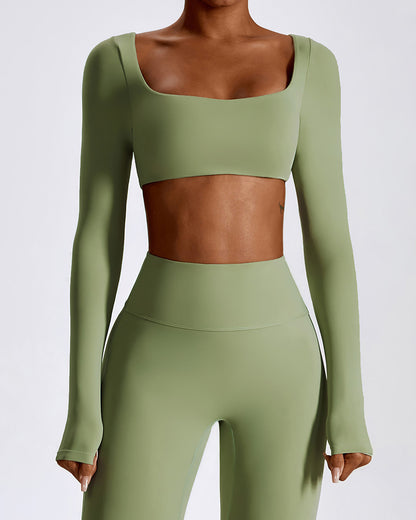 LeRoxy | Longsleeve Dames Top met Lange Mouwen | Groen