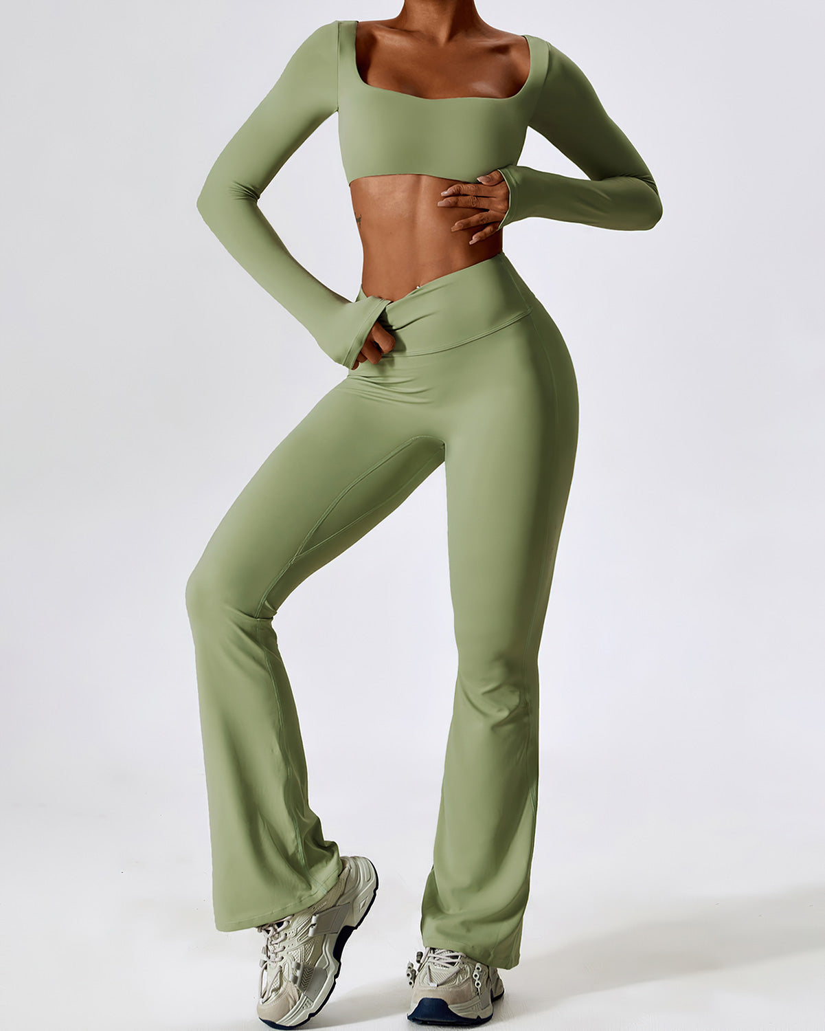 LeRoxy | Longsleeve Dames Top met Lange Mouwen | Groen