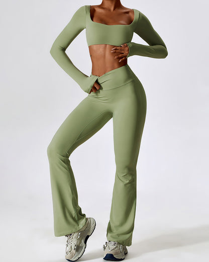 LeRoxy | Longsleeve Dames Top met Lange Mouwen | Groen