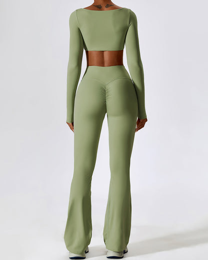 LeRoxy | Longsleeve Dames Top met Lange Mouwen | Groen