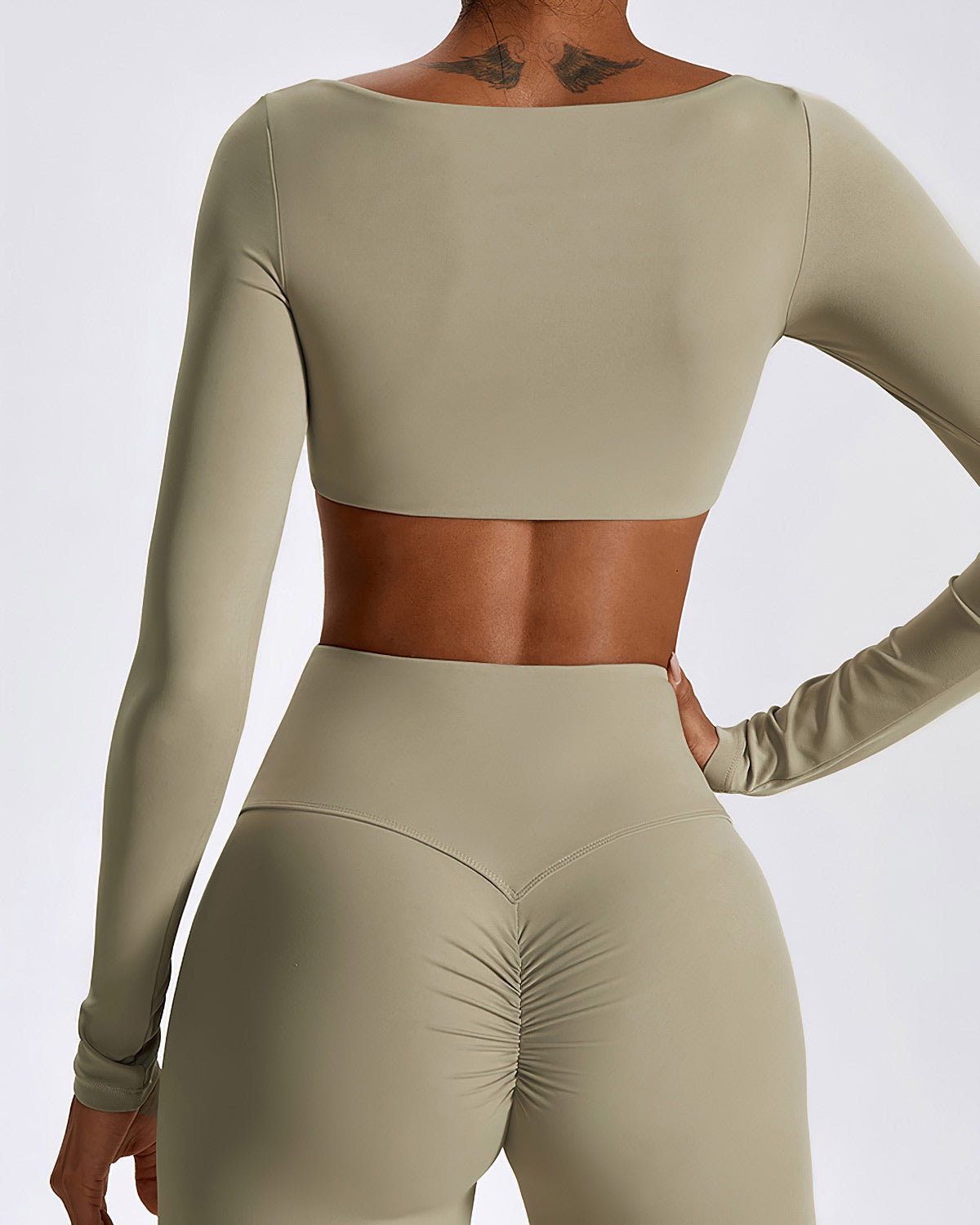 LeRoxy | Longsleeve Dames Shirt met Lange Mouwen | Khaki