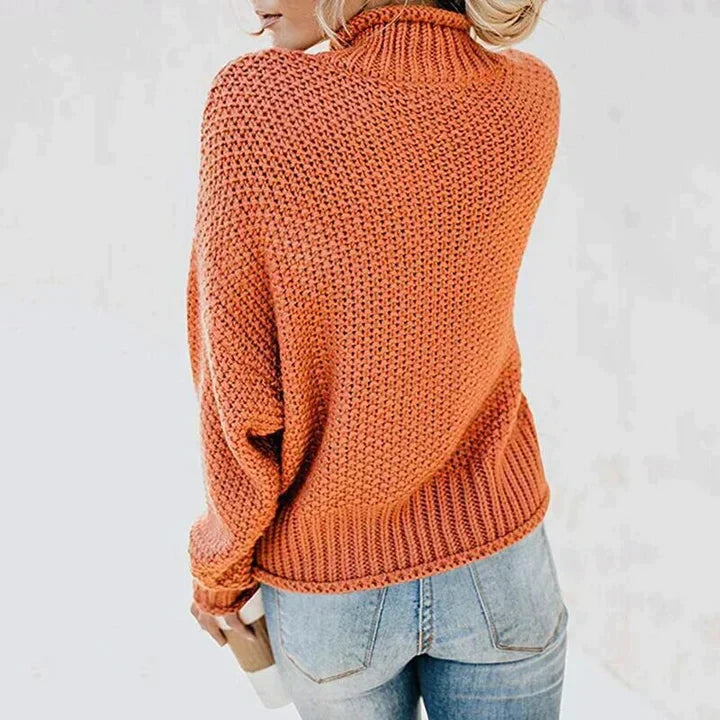 LeRoxy | Damestrui van gebreid katoen | Comfortabele wintertrui
