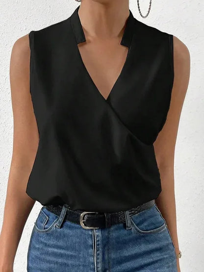 LeRoxy V-hals Knoopblouse | Elegante en trendy Damesblouse voor Elke Gelegenheid