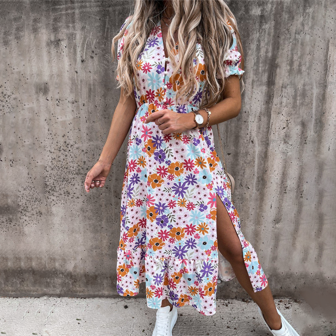 LeRoxy | Zomerse Casual Jurk met Split | Comfort en Stijl voor Elk Moment