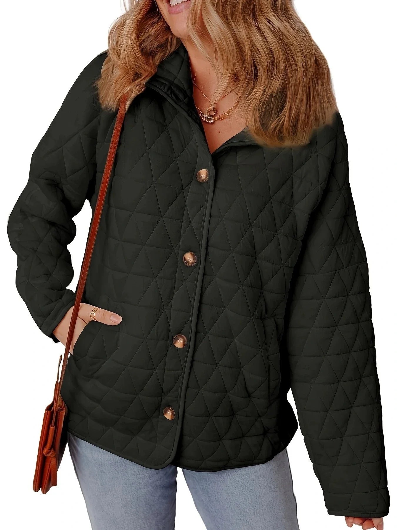 LeRoxy | Elegante Oversized Gewatteerde Jas met Knopen voor Dames