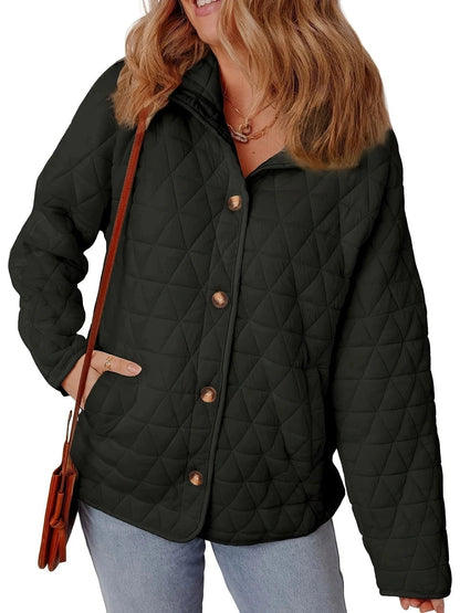 LeRoxy | Elegante Oversized Gewatteerde Jas met Knopen voor Dames
