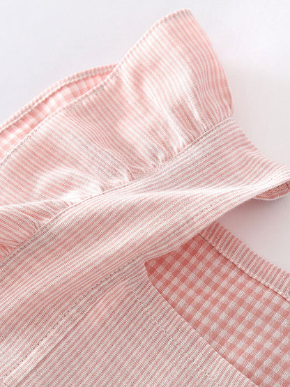LeRoxy | Elegante Dames Pyjama Set met Geruit Design | Comfortabele & Stijlvolle Nachtkleding