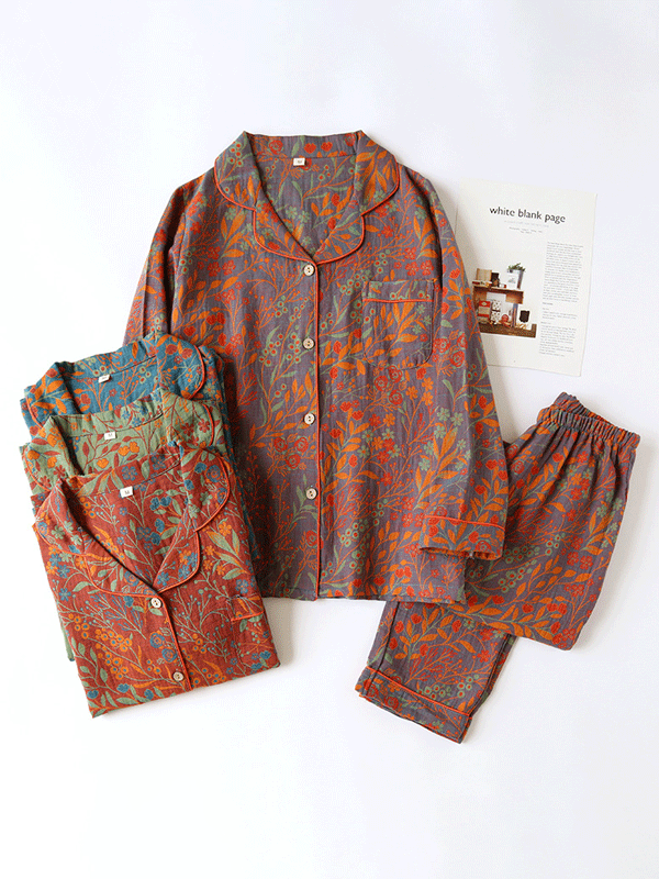 LeRoxy | Dames Pyjama Set | Bloemenprint & Elegante Nachtkleding