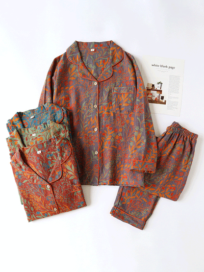 LeRoxy | Dames Pyjama Set | Bloemenprint & Elegante Nachtkleding