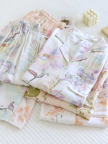 LeRoxy | Luxe Dames Pyjama Set van Katoen met Lange Mouwen | 2-Delig