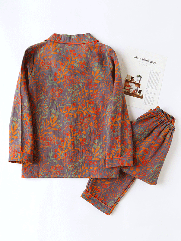 LeRoxy | Dames Pyjama Set | Bloemenprint & Elegante Nachtkleding