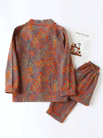 LeRoxy | Dames Pyjama Set | Bloemenprint & Elegante Nachtkleding