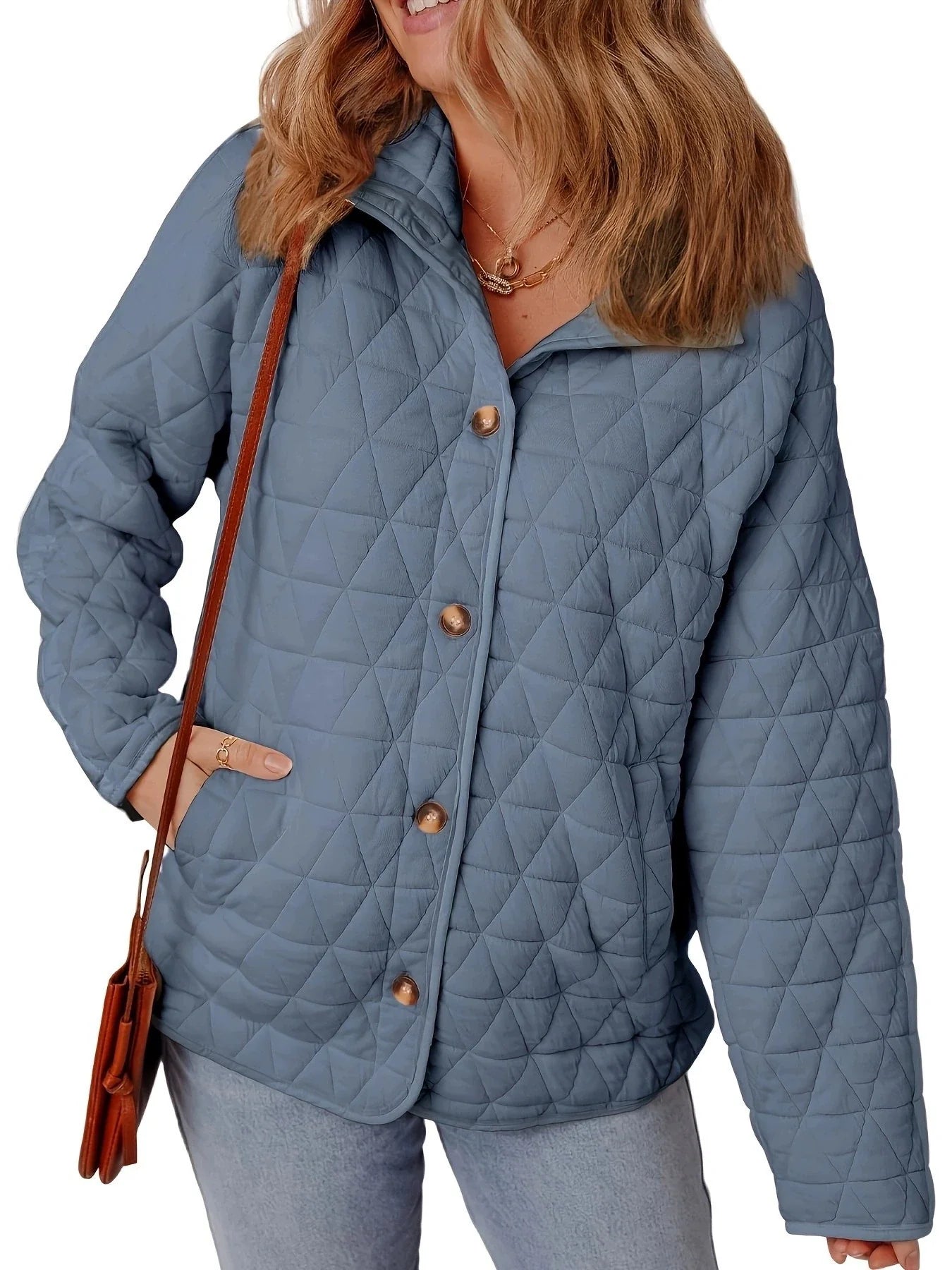 LeRoxy | Elegante Oversized Gewatteerde Jas met Knopen voor Dames