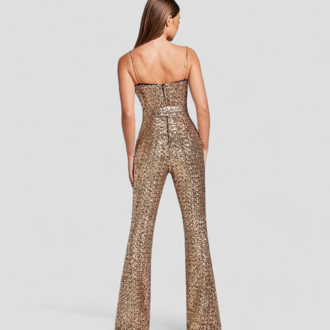 LeRoxy | Glamoureuze Pailletten Jumpsuit | Feestelijke Damesoutfit