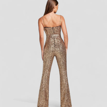 LeRoxy | Glamoureuze Pailletten Jumpsuit | Feestelijke Damesoutfit