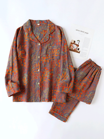 LeRoxy | Dames Pyjama Set | Bloemenprint & Elegante Nachtkleding