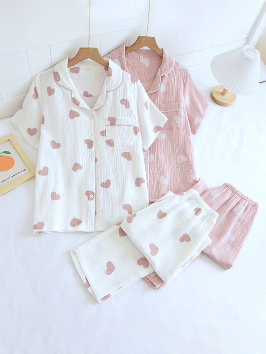 LeRoxy | Luxe Katoenen Dames Pyjama Set | Comfort & Tijdloos Design